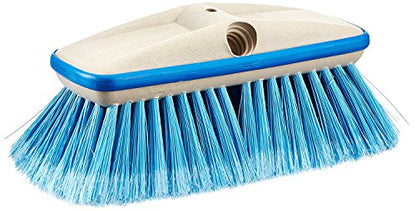 STAR BRITE Premium Medium Wash 8" Brush Head W/Bumper - Dual Connections Fit Either Standard 3/4" Threaded Poles or Extend-A-Brush Handles (Medium) (Blue) (040162) - color: Blue, size: Deluxe 8" Brush