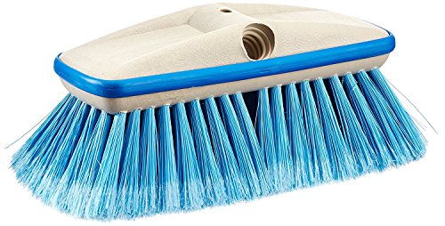 STAR BRITE Premium Medium Wash 8" Brush Head W/Bumper - Dual Connections Fit Either Standard 3/4" Threaded Poles or Extend-A-Brush Handles (Medium) (Blue) (040162) - color: Blue, size: Deluxe 8" Brush