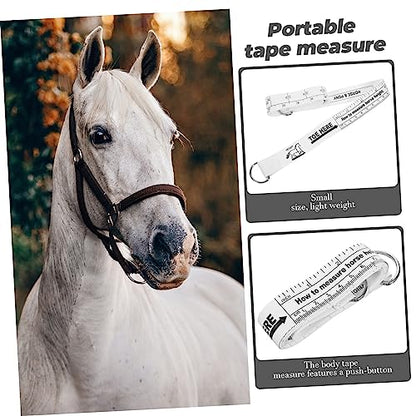Totority Horse Measuring Tape for Livestock Reusable Weight Measure Tape for Farm Use Accurate Body and Waist Measurement and