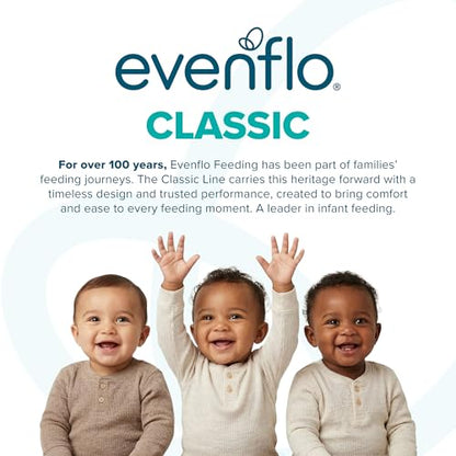 Evenflo Feeding Classic Glass, Twist Bottles, 4 Oz, 6 Bottles. - size: 1 Count (Pack of 6)