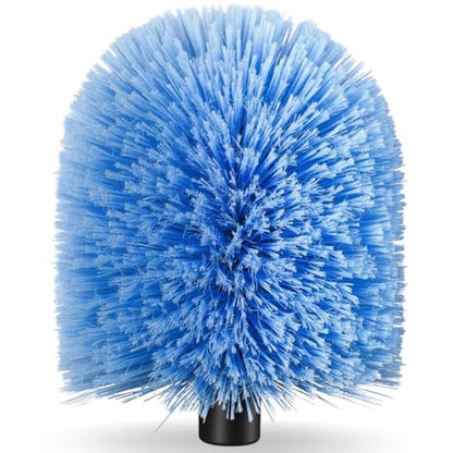 Screw on Webster Cobweb Duster Head for Pole,Spider Web Remover Brush, Cobweb Duster Head Attachment,Fits Standard 3/4 inch Threaded Poles(Big, Blue) - color: Blue