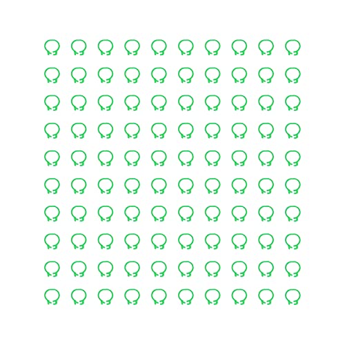 100PCS 8mm Poultry Leg Bands, Bird Pigeons Leg Rings Bird Foot Rings Poultry Tags Colorful Bird Identification Leg Bands Poultry Leg Rings (Green) - color: Green