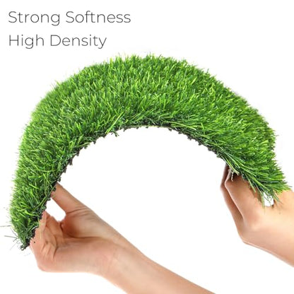 Tlence 8 Pack Chicken Nesting Pads with Veggie Feeder, 12x12 Washable Artificial Grass Nesting Box Liners, Thick Synthetic Turf Coop Bedding Mats for Laying Eggs