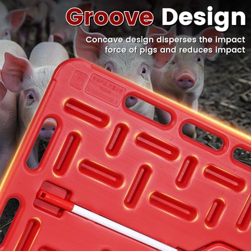 New Livestock Sorting Panel with Livestock Sorting Paddle, Animal Guide Board, Sturdy and Lightweight, Sorting Paddle and Panel for Pig Hog Cattle Cow Sheep Goat, 38x30x1.3"