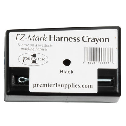 Premier 1 EZ-Mark Harness Crayons for Sheep & Goat Marking Harness (Black Crayon) - style: Black Crayon