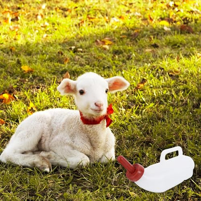 BESTonZON Calf Feeding Bottle 2L Thickened Nursing Bottle for Livestock 2pcs with Random Nipple Color Suitable for Cattle and Sheep Feeding Random Color