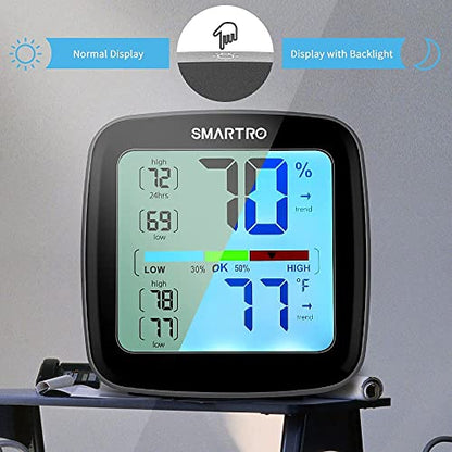 SMARTRO SC92 Professional Indoor Outdoor Thermometer Wireless and SC42 Professional Digital Hygrometer Indoor Thermometer Room Humidity Gauge Temperature and Humidity Meter & Pro Accuracy Calibration