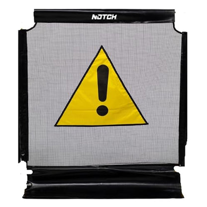Notch Tri Guard II Replacement Single Mesh Panel (45” High x 40” Wide) (100110) - color: Grey/Black Replacement Mesh Panel (100110)