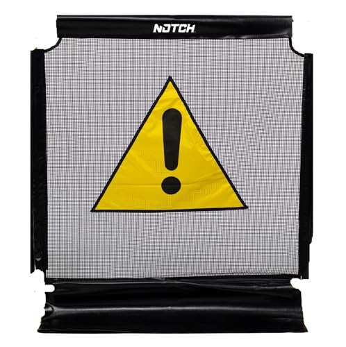Notch Tri Guard II Replacement Single Mesh Panel (45” High x 40” Wide) (100110) - color: Grey/Black Replacement Mesh Panel (100110)
