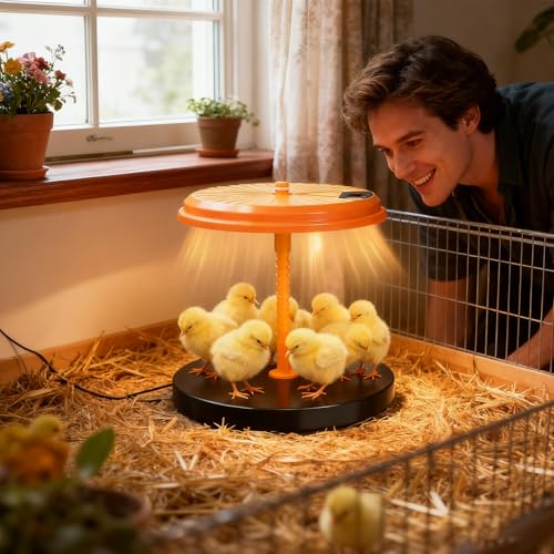 Brooder Plate | 35W Chicks Heating Brooder Plate | Height Adjustable Poultry Warmer | for Winter Poultry Duckling Quail Coop Hedgehog Reptile Farm Lab Home