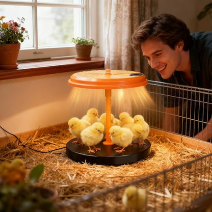 Brooder Plate | 35W Chicks Heating Brooder Plate | Height Adjustable Poultry Warmer | for Winter Poultry Duckling Quail Coop Hedgehog Reptile Farm Lab Home