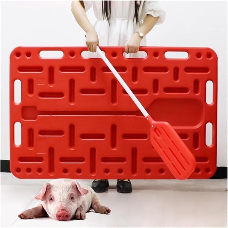 New Livestock Sorting Panel with Livestock Sorting Paddle, Lightweight and Sturdy Guide Panel for Pig, Cattle, Sheep, Goats, Large Pig Divider Board with Rounded Hand(38x30inch) - size: 38x30inch
