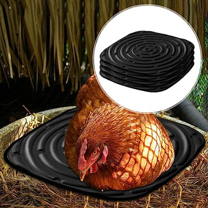 4 Pieces Chicken Nest Box Pads, Chicken Nesting Pads for Laying Eggs, Chicken Laying Pads, Reusable Chicken Mat for Farm Poultry Hen Coop, Black
