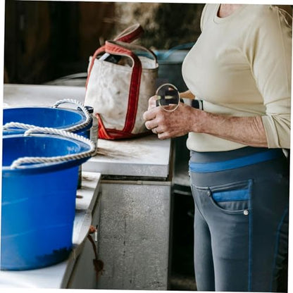Totority Heavy Duty Steel Bucket Hook Sturdy Wall Mounted Livestock Feeder Featuring Safety Pin Multiuse Versatility for Horse Stall Feed Buckets and Slow Hay Bags for Barns and Gardens