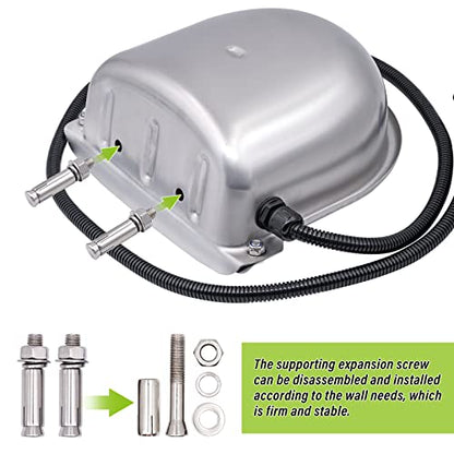 MINYULUA Automatic Heated Dog Water Bowl Stainless Steel Pet Thermal-Bowl Livestock Waterer Constant Temperature Dispenser for Dogs Cow Horse Pig Sheep Chicken Outdoor Drinking