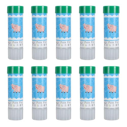 10pcs Livestock Marker Crayon, Safe Pig Marking Crayon with Lipstick Style Rotation for Pigs Sheep Animals, Long Lasting ABS Material (Green)