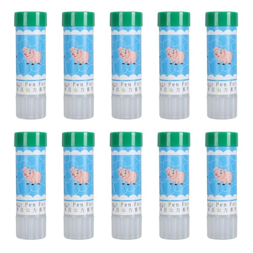10pcs Livestock Marker Crayon, Pig Marking Crayon Set, Long Lasting Animal Marker Crayon with Lipstick Style Rotation for Pigs Sheep Cattle, Safe Water Soluble Wax (Green) - color: Green