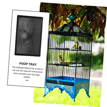 BESPORTBLE 2pcs Dog Crate Tray for Parakeet and Small Pets Potty Pan for Bunny Cage and Cat Litter Easy- Non-Leak Design - size: 46x30cm
