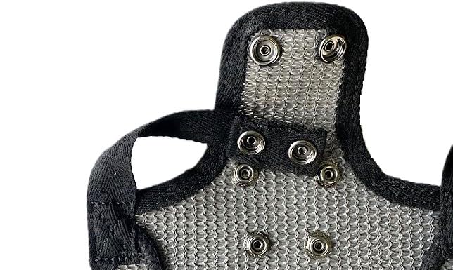 DOWN UNDER OUTDOORS 2 Pack Small Chicken Saddles for Bantams and Young Birds, Includes Shoulder Covers (Grey Mesh) - color: grey mesh