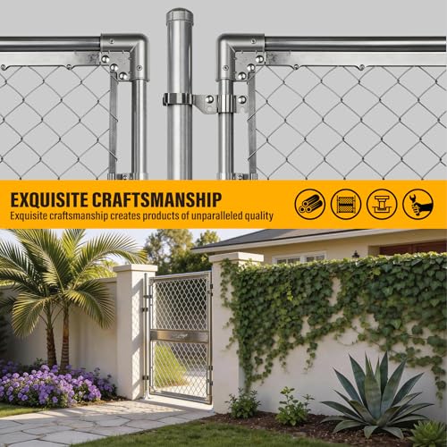 1-3/8" x 2-3/8" Chain Link Gate Latch Heavy Duty Stainless Steel Fence Gate Fork Latch Hardware with Padlock Hole 1pcs - color: 1-3/8"x2-3/8"