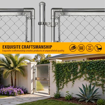 1-3/8" x 2-3/8" Chain Link Gate Latch Heavy Duty Stainless Steel Fence Gate Fork Latch Hardware with Padlock Hole 1pcs - color: 1-3/8"x2-3/8"