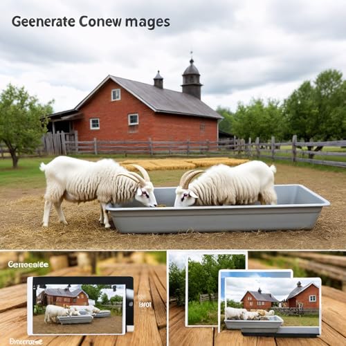 2-in-1 Animal Feeding & Watering Trough for Sheep, Goats, Cattle - Heavy Duty, Easy to Clean, Portable Livestock Feeder and Waterer Tub for Pasture, Barn, Ranch(Cattle 75in/190cm) - size: Cattle 75in/190cm