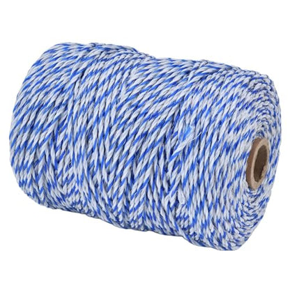 Electric Fence Polywire, Steel Wire 36 Strands Synthesized 3mm 200 Meters Electric Fence Wire, Reused Recycle Lightweight Animal Barrier Fence, for Livestock Breeding