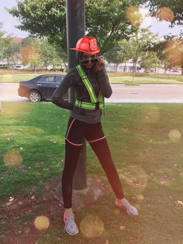 High Visibility Reflective Safety Vest | Lightweight,Adjustable & Elastic | Hi Vis Running Gear for Jogging,Walking,Cycling,Construction Workers,Motorcycle,Men,Women (1, YELLOW) | Adjustable Elastic Suspenders,Reflector Safety Vests Men Women,Hi Vis Vest