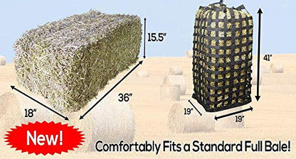 Derby Originals XL Go Around Slow Feeder Horse Hay Bag with Super Tough Bottom and 1 Year Warranty, Red, 71-7132-RED - color: Red