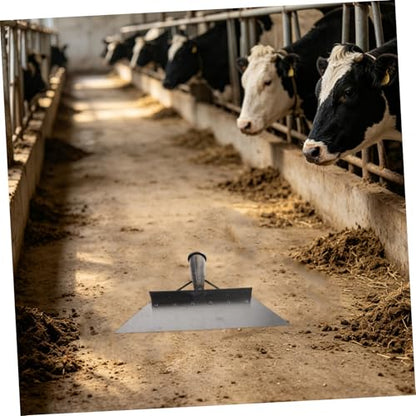 Heavy Duty Manganese Steel Livestock Manure Scraper and Animal Dung Shovel 32cm for Farm Barn Cleaning and Manure Removal