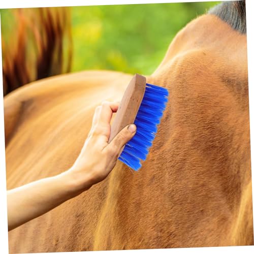 Horse Grooming Brush for Cattle and Horses Hard Bristle Cleaning Tool for Removing Dirt Mud and Loose Hair Comfortable Handle Design for Grooming and Massaging