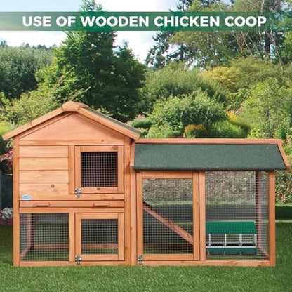 Garvee 4-Hole Rollaway Chicken Nesting Box for Hens –Chicken Nest Box with Removable Trays, Easy Egg Collection & Cleaning, Wall Mount or Freestanding, Sturdy Chicken Laying Boxes, Green - color: Green-4 Hole