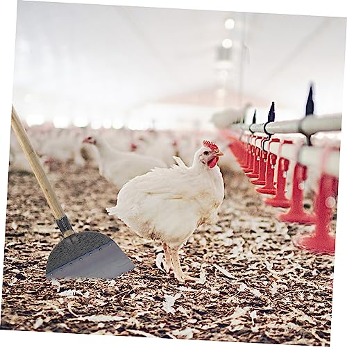 DECHOUS Pig Excrement Shovel for Farm Cleaning Sturdy Livestock Cage Tool Heavy-Duty Ground Cement Spade Long Handle Practical Manure Cleaning Supply - size: 25X27X3.5cm