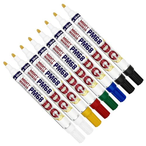 PM-68 DG Paint Markers, Heavy Duty Industrial Paint Markers, Ketone-Based, Xylene Free, Quick Dry, Degrease Resistant, Made in USA, Assorted 8-Pack - color: Assorted