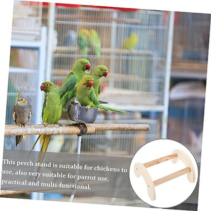 Beaupretty Wooden Chicken Perch Stand for Birds and Roosting Bar for Chickens and Parrots Easy to Install Promotes Fun and Exercise for and Cages