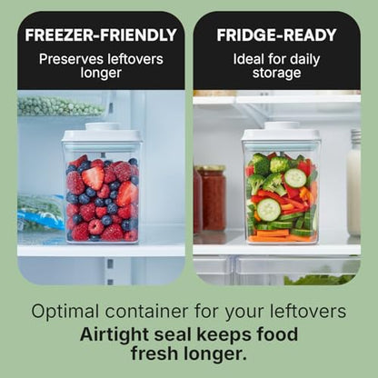Bop Top Airtight Food Storage Containers with Lid Multi Pack | Kitchen Canister Sets | Air Tight Pantry Container | Pop Top Dry Food Storage Containers for Snacks, Sugar, Flour, Baking, Cereal, Pasta - color: Set of 2