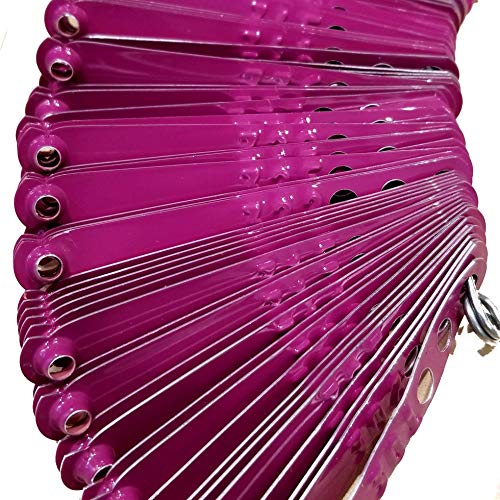 Pinnon Hatch Farms Leg Bands NOT Stamped Aluminum Chicken Poultry Duck Leg Identification Rings (100, Purple) - color: Purple