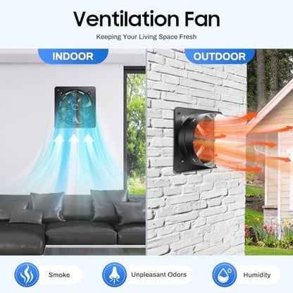 16'' Explosion-Proof Wall Mounted Industrial Fan - 750W High-Velocity Axial Extractor Ventilation Blower, 4700CFM Airflow for Garage, Kitchen, Paint Booth, Utility and Commercial Exhaust Applications