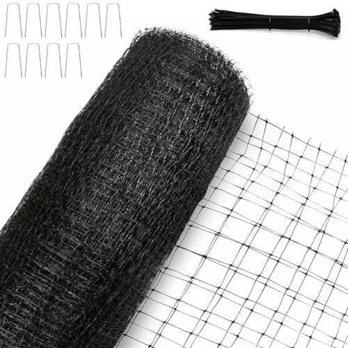 KLEWEE Bird Netting, 7.5 x 100 FT Heavy Garden Netting Deer Netting for Protect Fruit Trees, Plants and Vegetables Against Birds, Deer, Squirrels and Other Animals - size: 7.5 x 100 FT