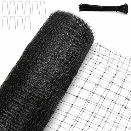 KLEWEE Bird Netting, 7.5 x 100 FT Heavy Garden Netting Deer Netting for Protect Fruit Trees, Plants and Vegetables Against Birds, Deer, Squirrels and Other Animals - size: 7.5 x 100 FT