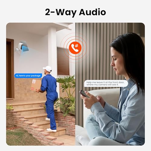 Solar Security Camera Outdoor Wireless, 2K Color Night Vision, Battery Powered PIR Motion Detection,2.4GHz WiFi Cameras for Home Surveillance, Light and Sound Alarm, 2-Way Audio - style: 1-Pack