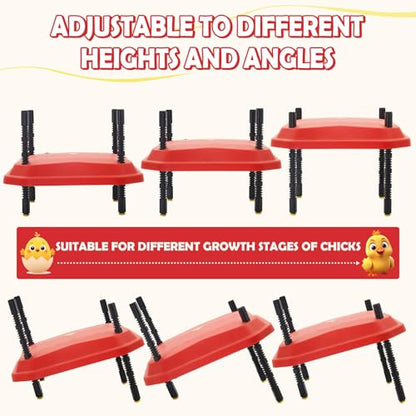 Chick Brooder Heating Plate Adjustable Height and Angle Plate Temperature Display for up to 20 Chicks 50W Chicken Coop Accessories Poultry Heating for Small Chicks,Ducks,Quails