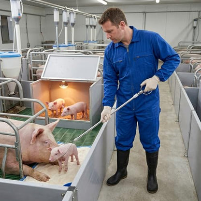Adjustable Loop Pig Puller for Safe Farrowing Assistance, Essential Livestock Care Supplies and Farm Tools