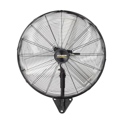 ROVSUN 24" Wall Mounted Fan, High Velocity Industrial Wall Fan, Max 6170 CFM, Wide Angle Oscillating, Commercial Ventilation Use, Suit for Garage, Shop, Greenhouse, Gym - size: 24''