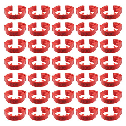 100 Pack Poultry Leg Bands - Durable Numbered Chicken and Duck Identification Rings for Easy Breed Management(Red,2 Packs) - color: Red, size: 2 packs