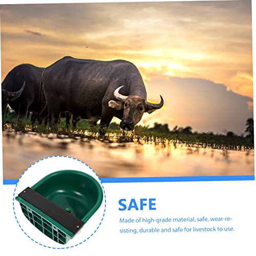 Didiseaon Farm Waterer Bowl Capacity Plastic Livestock Trough for Cattle Horses Sheep Goats