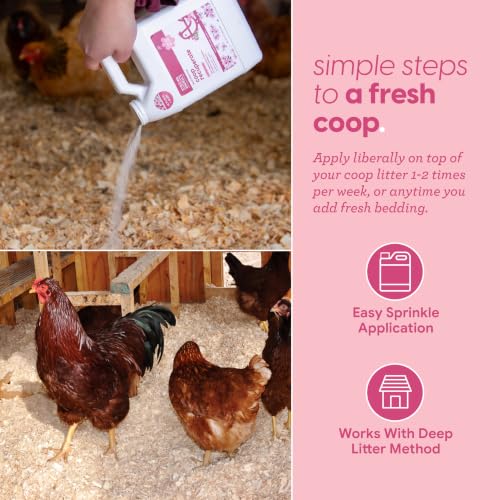 Coop Recuperate for Chickens - Cherry Blossom Coop Refresher for Chickens, 2.5 lb 2 Pack, Controls Odor, Moisture & Ammonia, Bedding Accessories & Deodorizer, Limited Edition Spring Scent