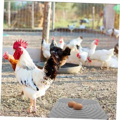 Toyvian Chicken Nesting Box Pad Washable Silicone Mat for Hen House and Nesting Liners for Chickens Fits Easy to Clean Comfortable Bedding for Laying Eggs