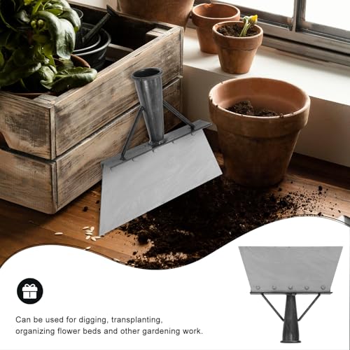 Multifunctional Garden Cleaning Shovel Heavy-Duty Metal Scraper for Poultry Dung Removal Ice Scraping Landscaping Digging Tool for Garage Car Maintenance and Weeding