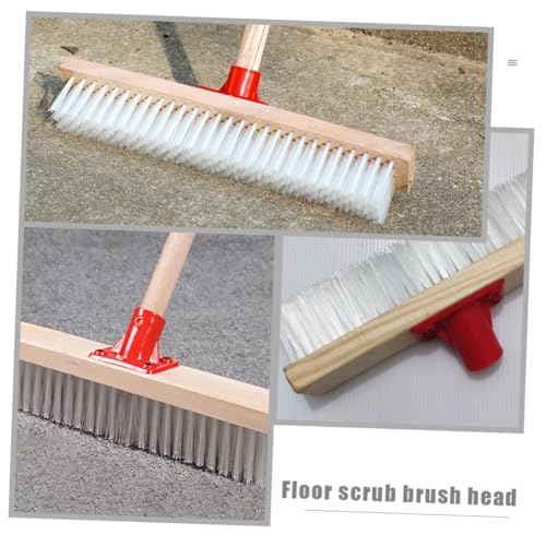 Garneck Floor Scrub Brush Stiff Bristles for Deep Cleaning Handle Broom for Bathroom Deck and Patio for Hard Reach Areas Effortless Scrubbing and Corner Cleaning